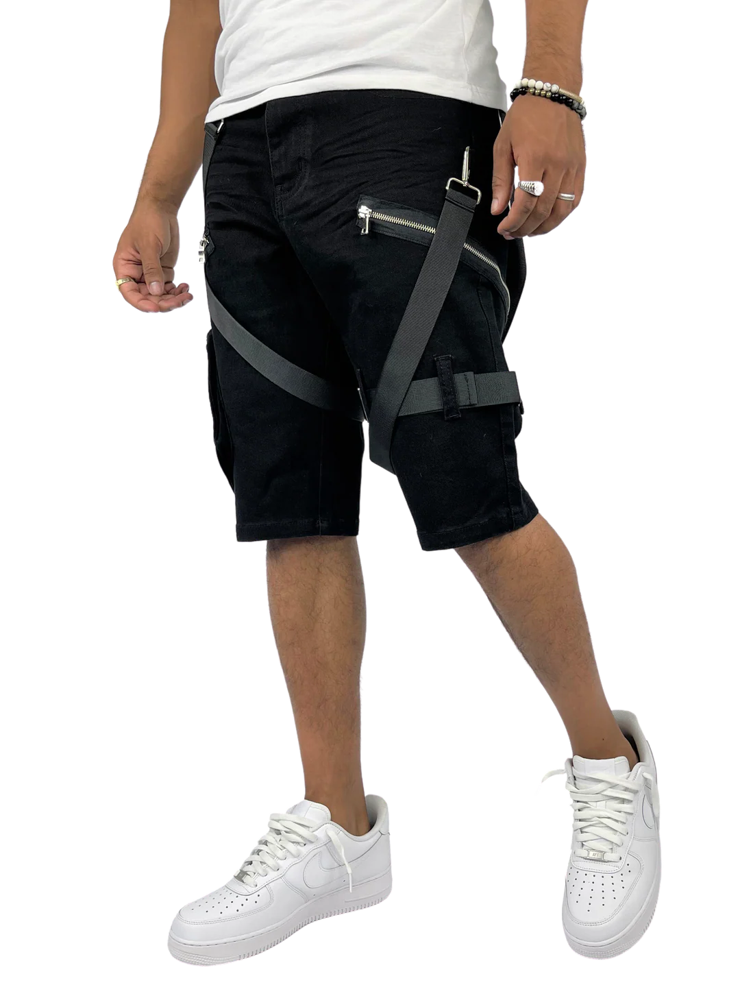 Strapped Up Cargo Shorts (Plus size)