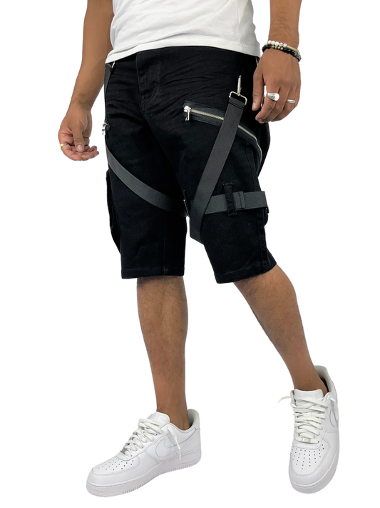 Strapped Up Cargo Shorts (Plus size)
