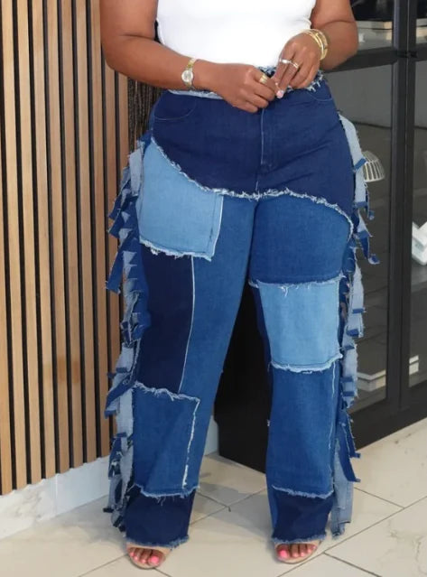 Put Together Patch Jeans