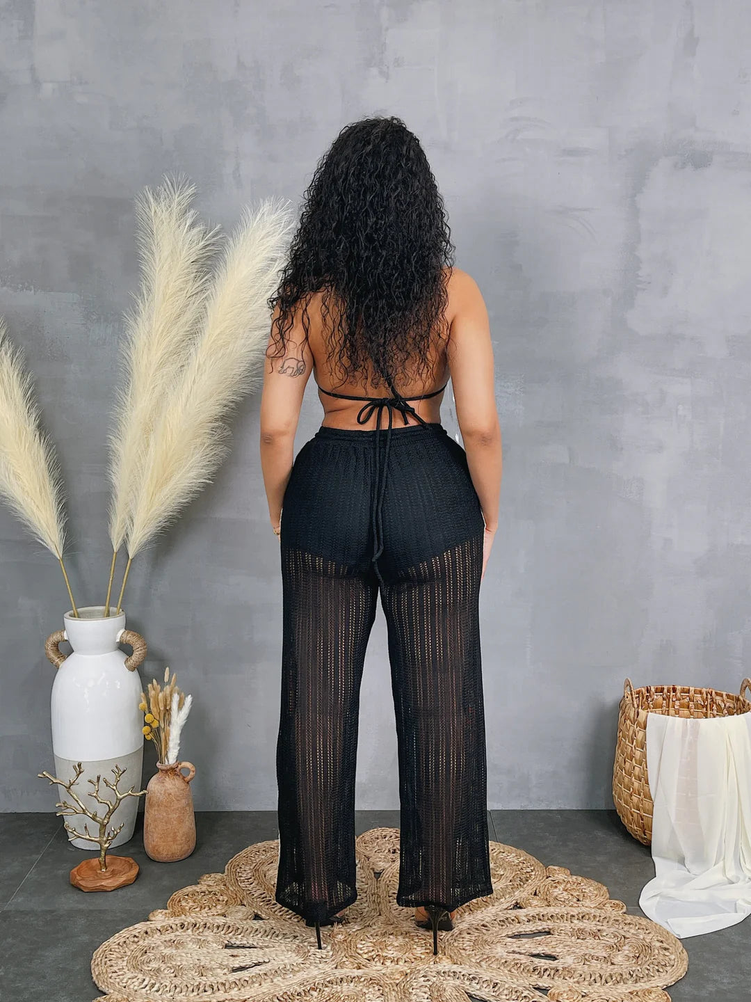 Brittany Crochet Bra & Pants Set