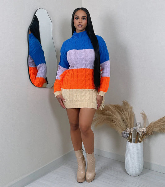 Different World Knit Sweater Dress