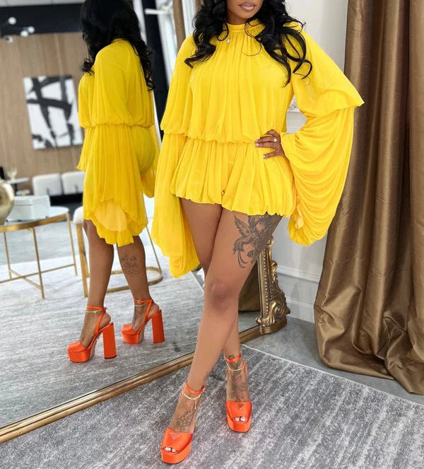 Alluring Draped Romper