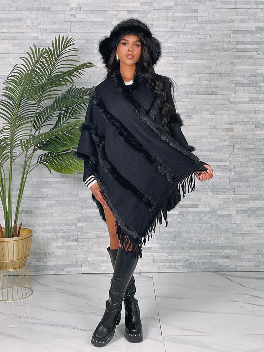 Miss Fabulous Faux Fur Shawl