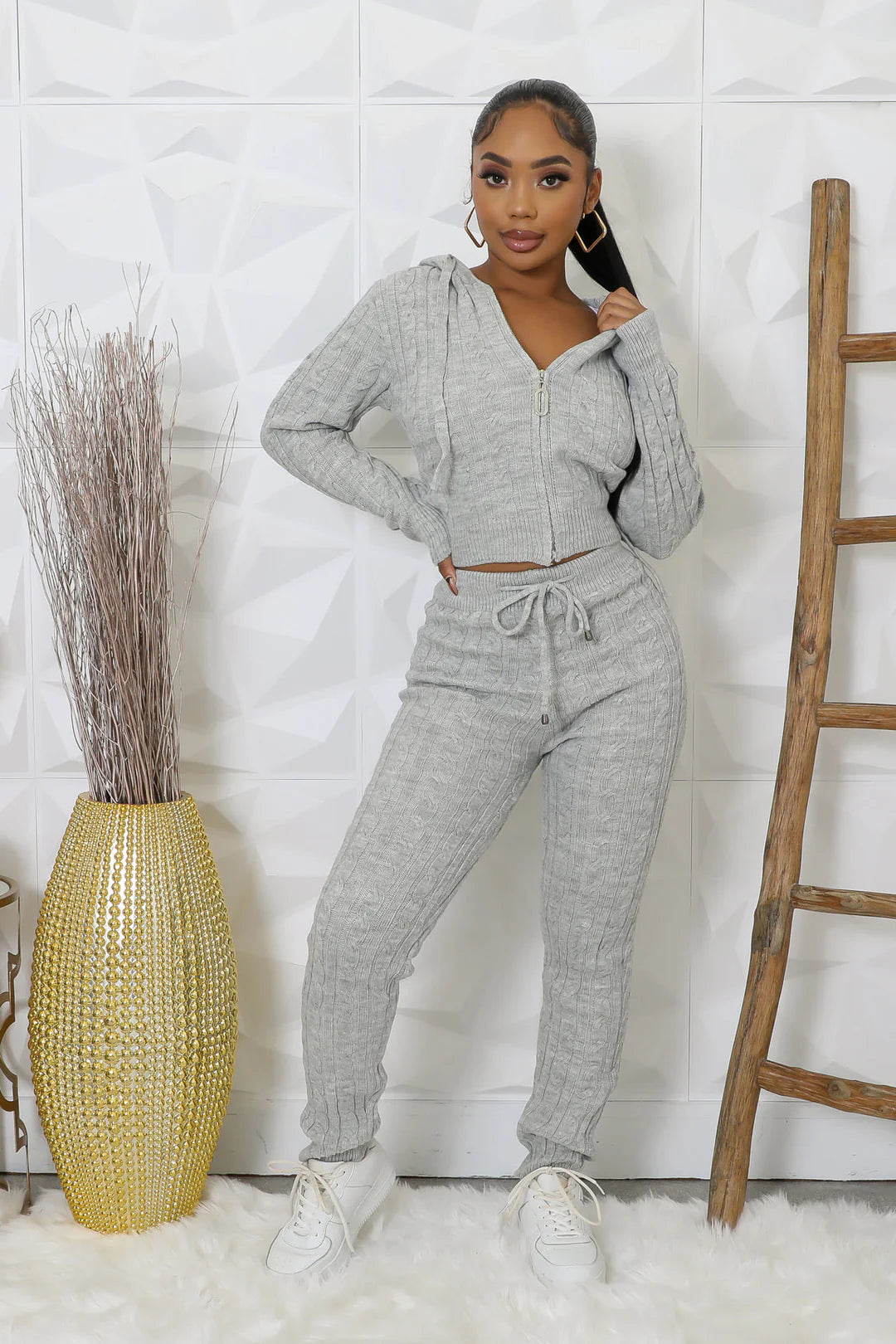 Vanessa Knit Hoodie & Leggings Set