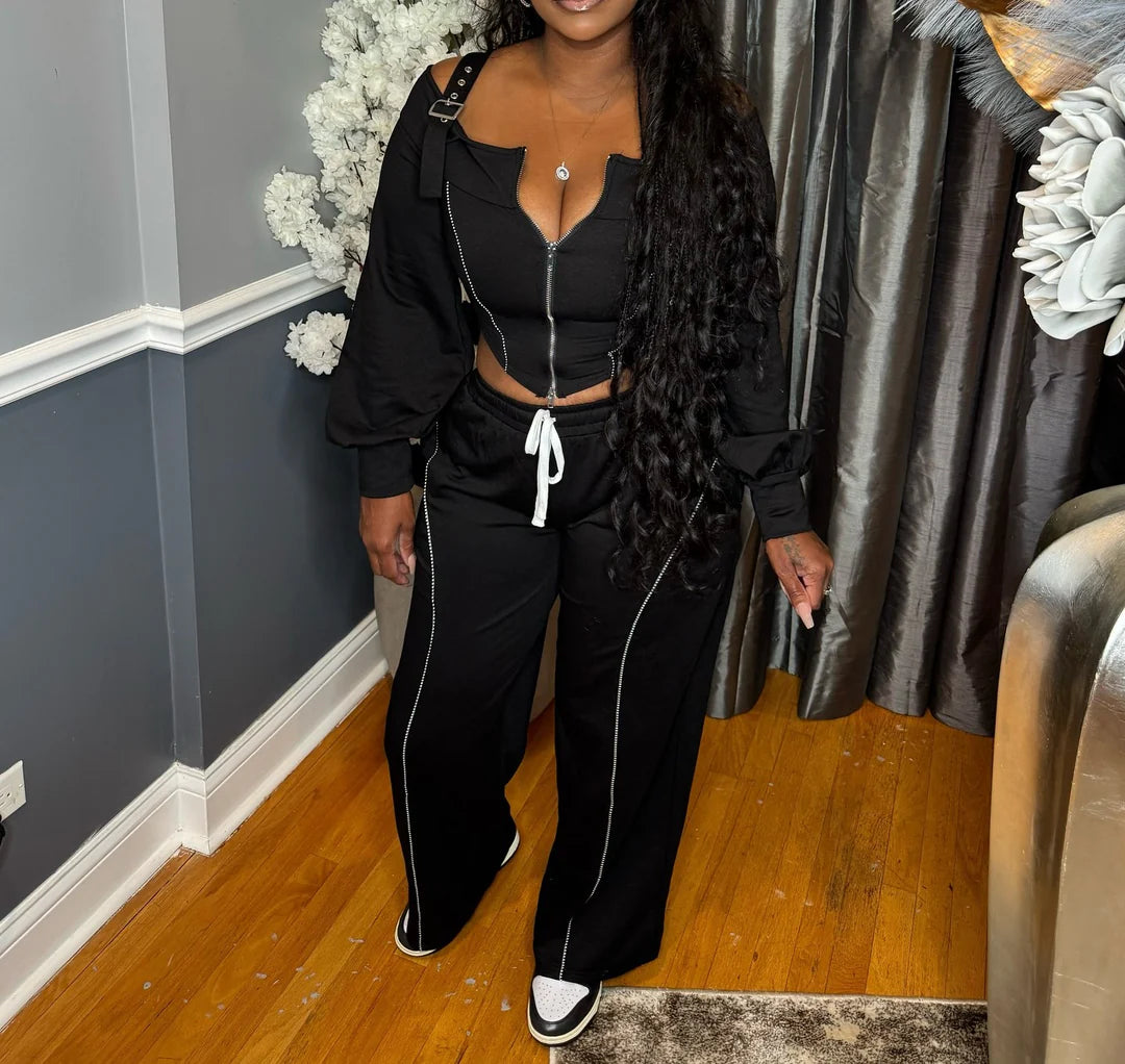 Locked N’ Loaded Strapped Pants Set