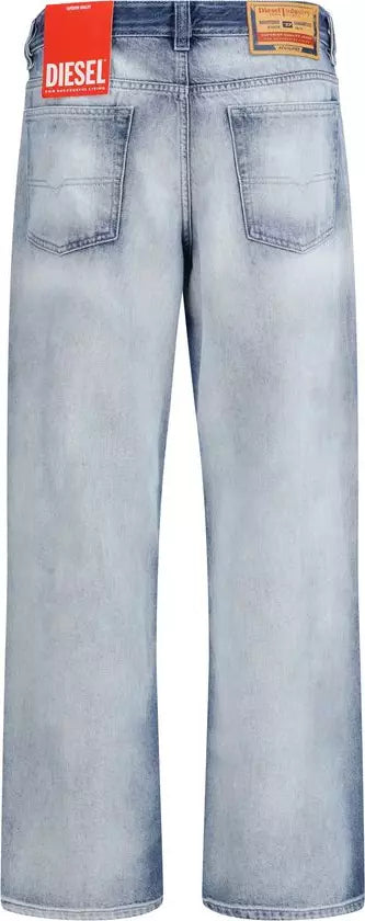 DIESEL Blue Cotton Bootcut Jeans