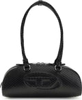 Diesel Black Calf Leather Bos Taurus Shoulder Bag