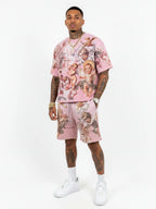 Fallen Angels Graphic Shorts Set