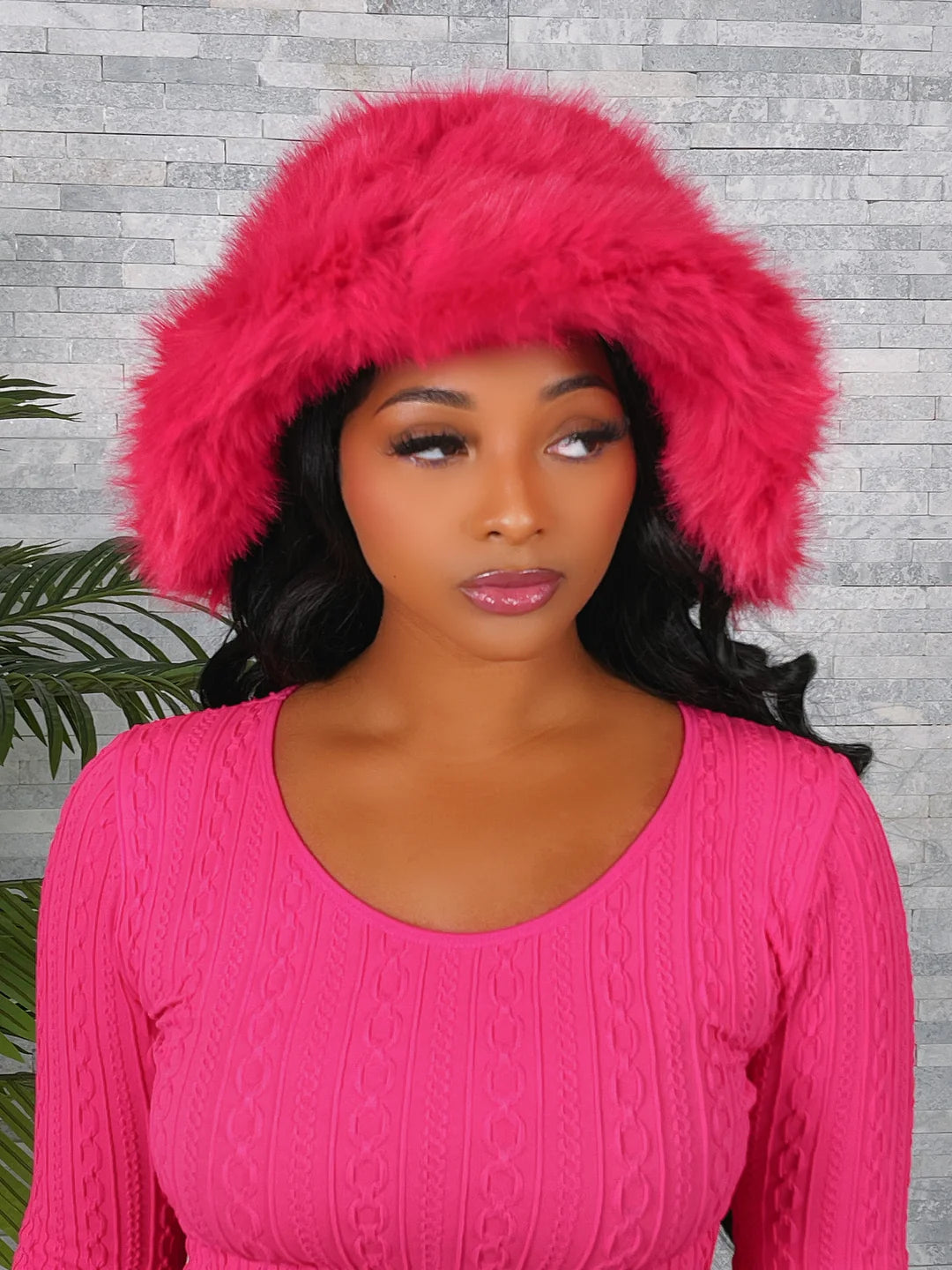 Chloe Fuzzy Bucket Hat