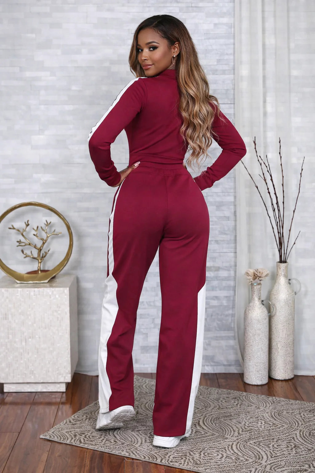 Things To Do Zip Up Pants Set