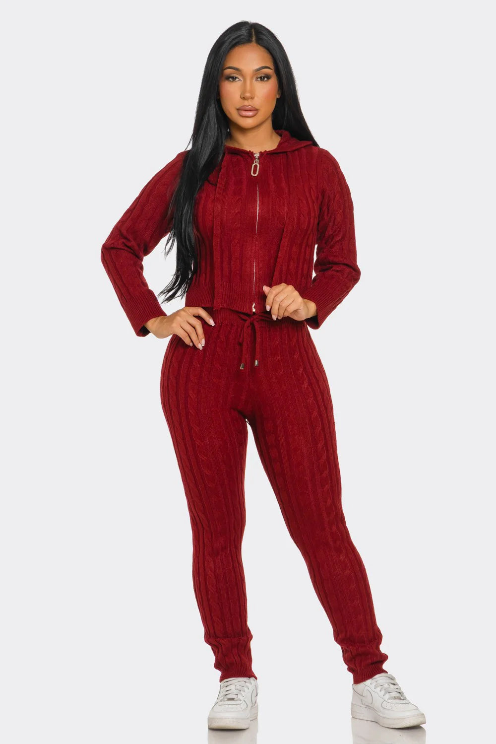 Vanessa Knit Hoodie Pants Set