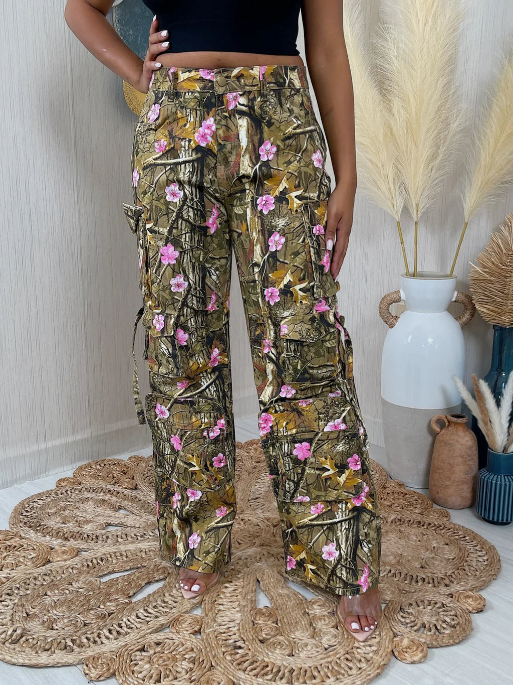 Amerie Cherry Blossom Camo Pants