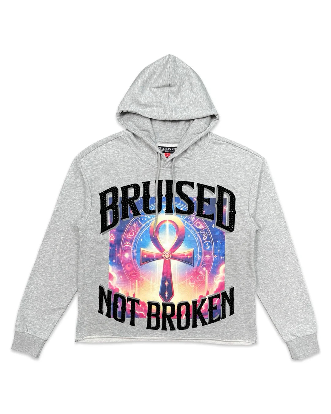 Bruised Not Broken Cropped Hoodie