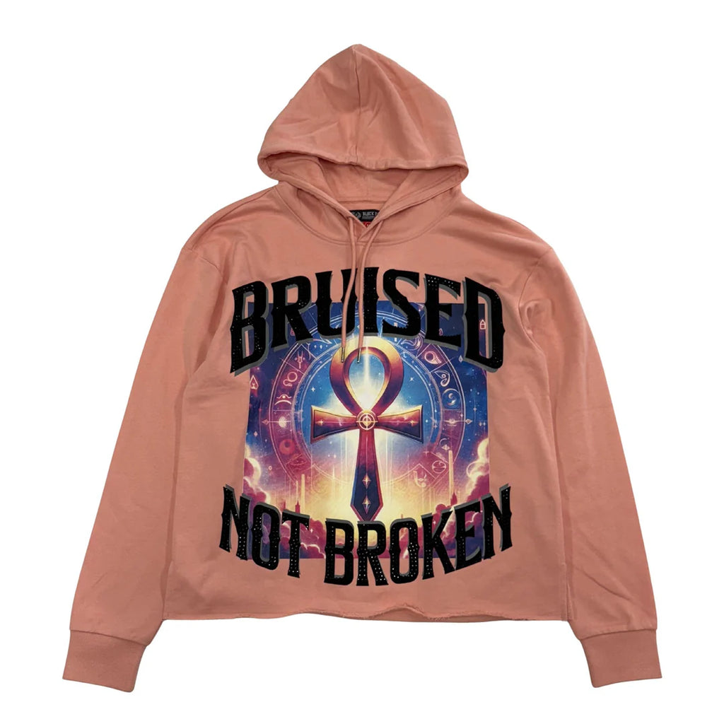 Bruised Not Broken Cropped Hoodie