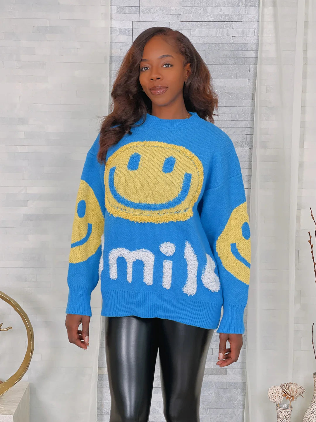 SMILE Knit Sweater