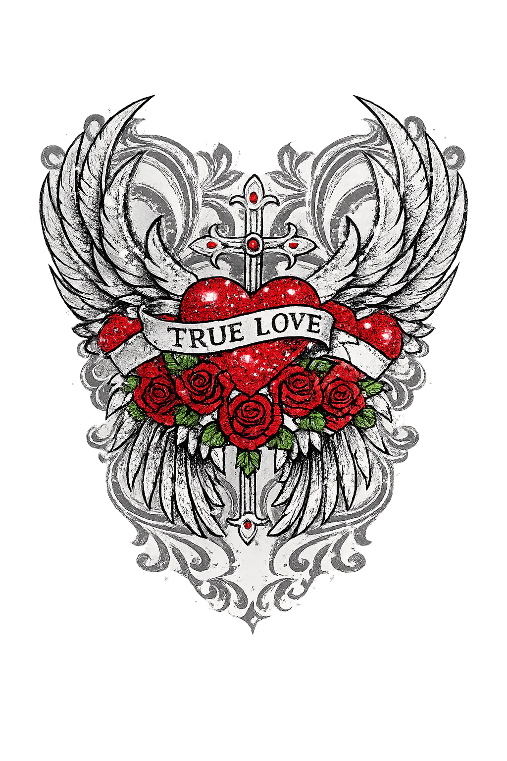 True Love Ruched Printed Tube Set