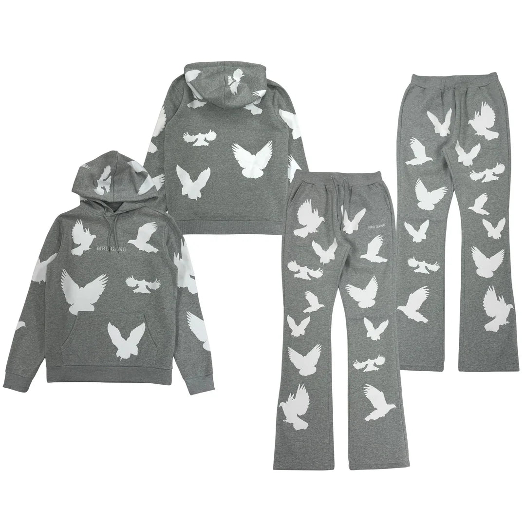 Fly High Print Hoodie Set