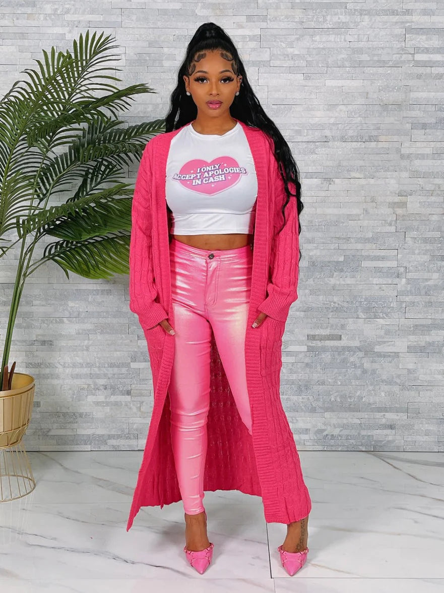 Hot Mama Long Cardigan