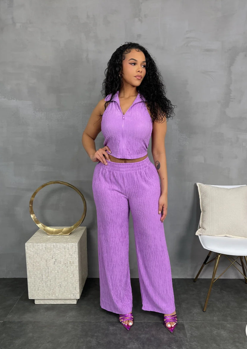 Lady Lilac Pants Set