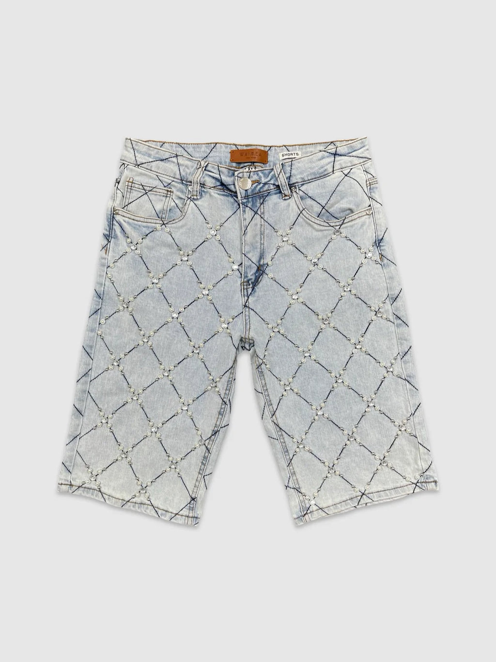 Diamond In the Ruff Denim Shorts