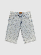 Diamond In the Ruff Denim Shorts