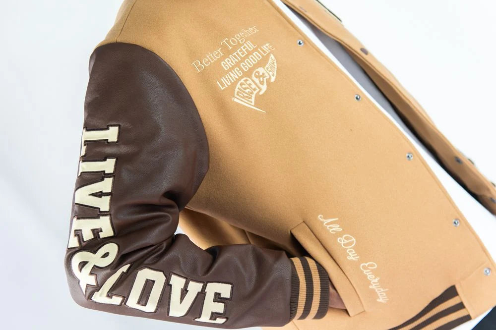 Live & Love Varsity Jacket