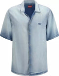 DIESEL Lyocell Blue Shortsleeved Shirt