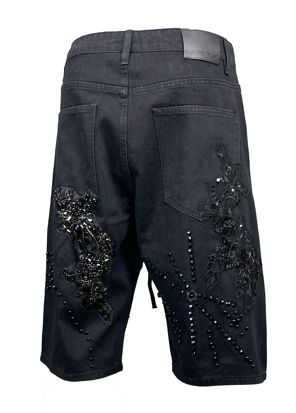 Stefan Embroidered Denim Shorts