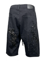 Stefan Embroidered Denim Shorts