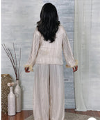 Staying In Sheer Pajama Set