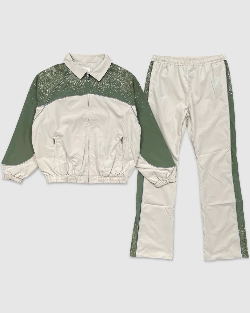 Mr. Nice Guy Rhinestone Two Toned Tracksuit