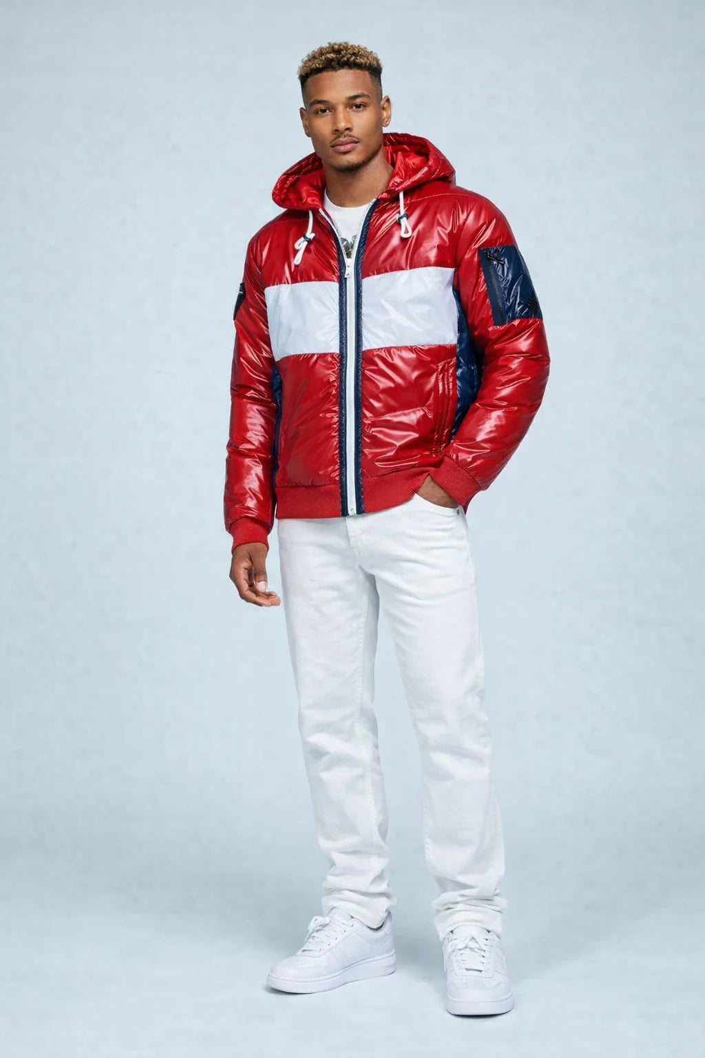 Road Block Colorblock Puffer Jacket