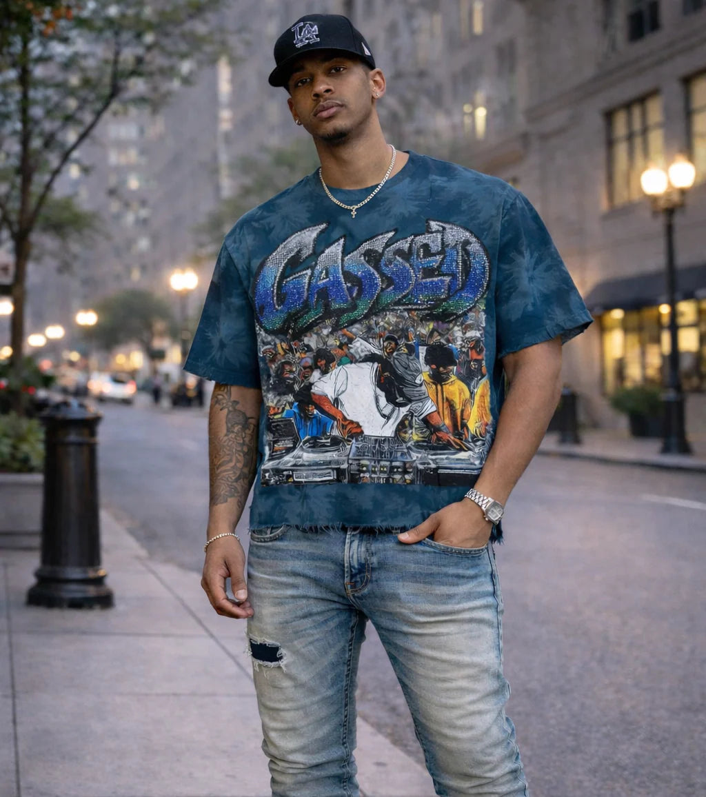 Gassed Graphic Cropped Tee