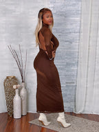 Sugar Mama Mock Neck Dress