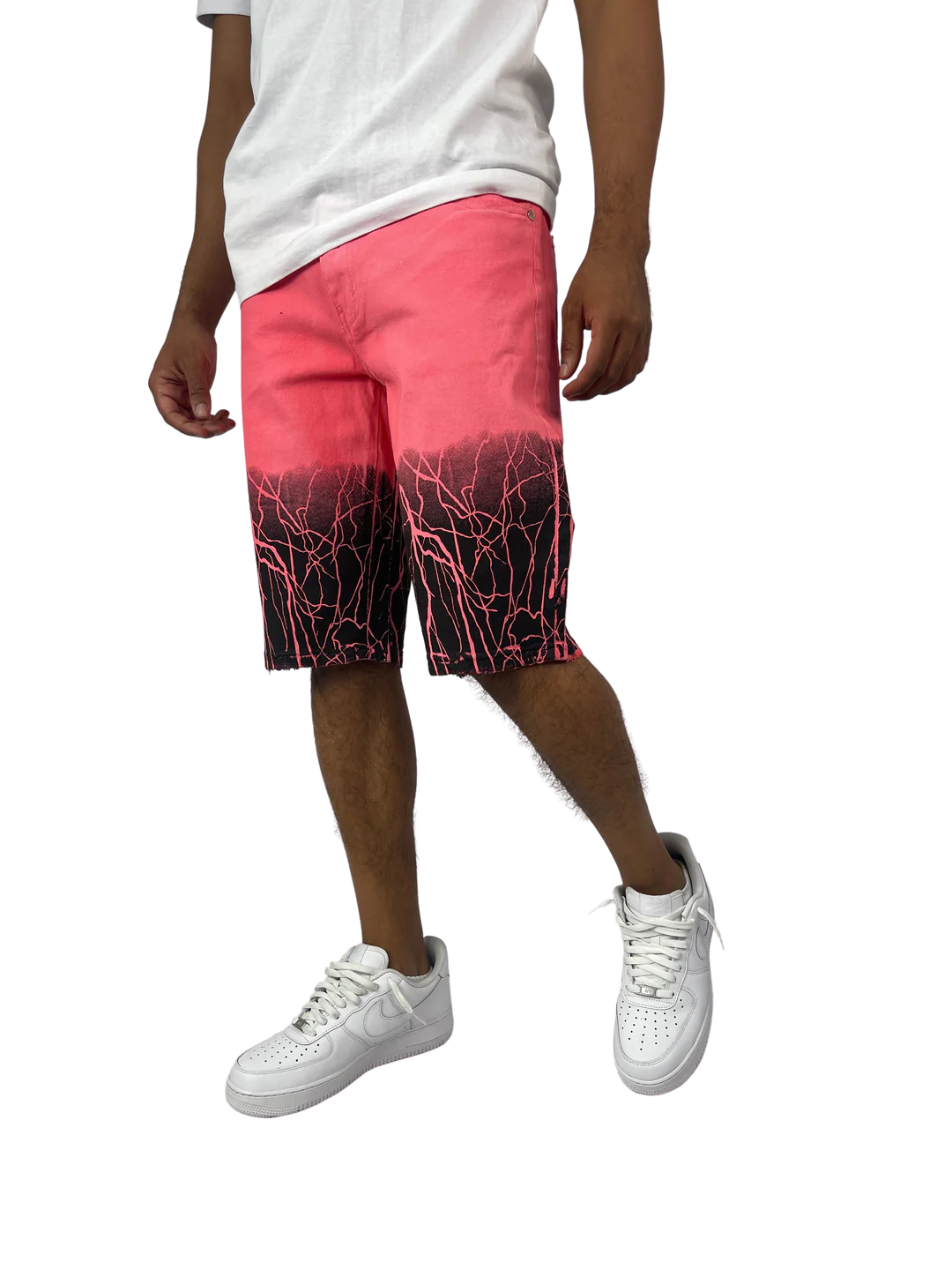 Struck By Lightning Denim Shorts