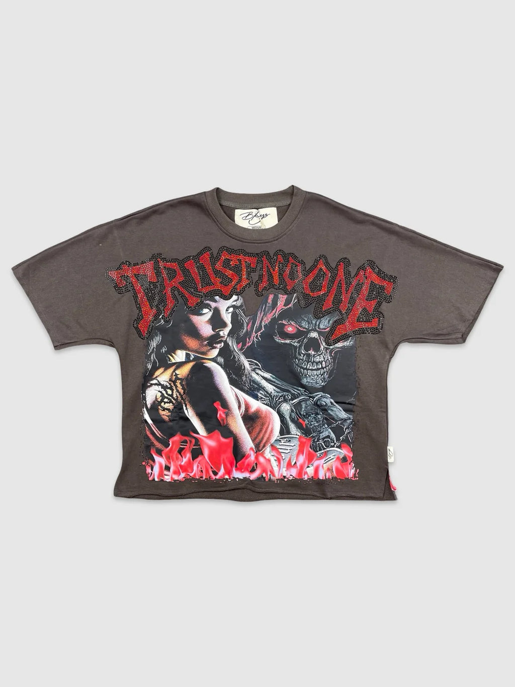 Trust No One Cropped Tee