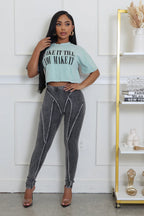 Fake It Washed Leggings Set