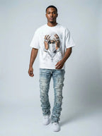 Damon Belted Stack Jeans