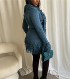A Little Frisky Tassel Trim Skirt Set