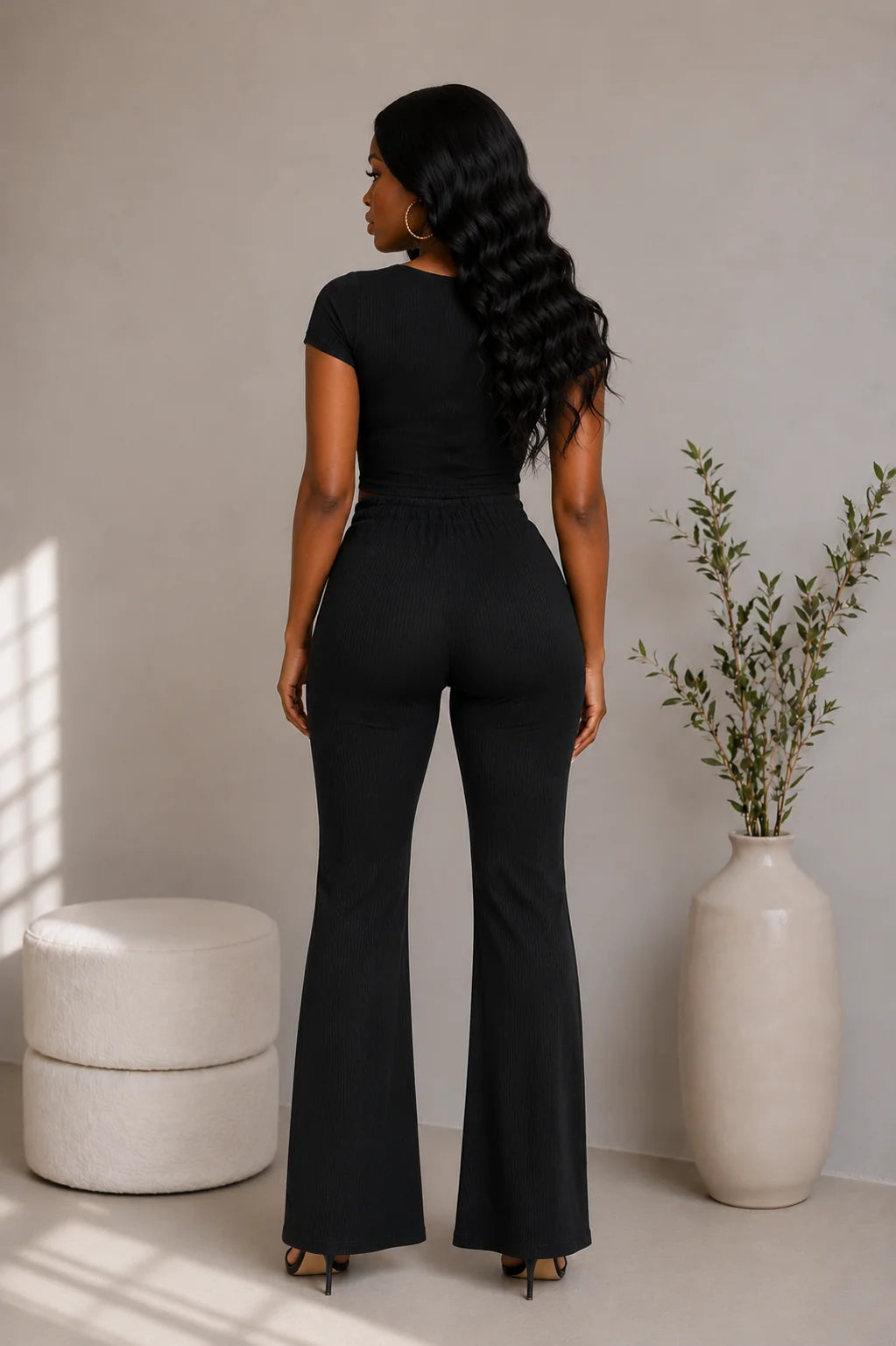 Chillax Ribbed Pants Set
