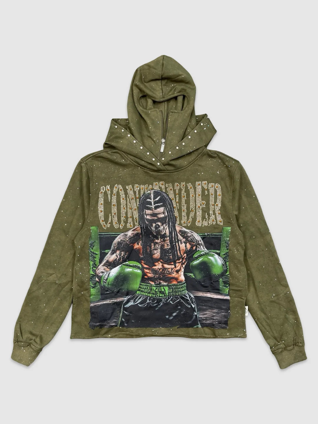 Sheisty Cropped Mask Hoodie