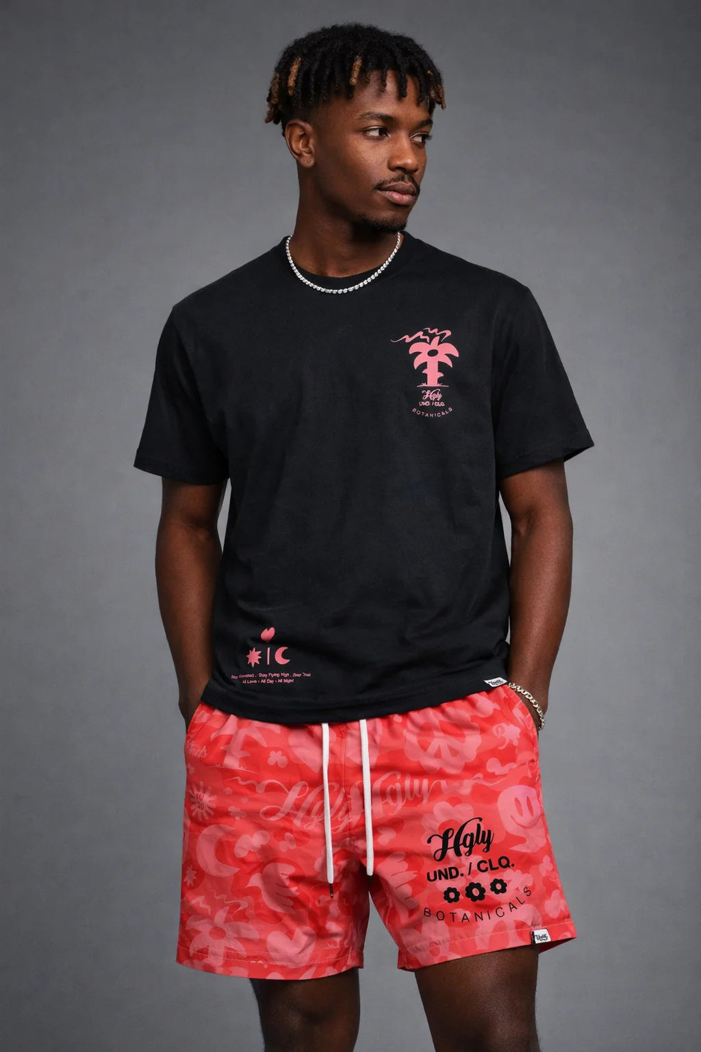 Botanical Printed Shorts Set