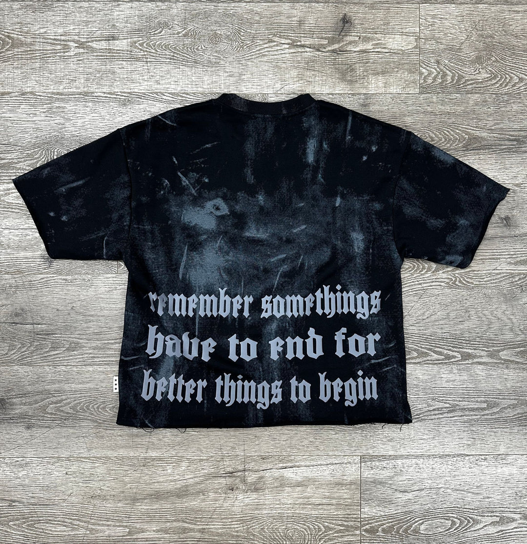 See No Evil Graphic Cropped Tee