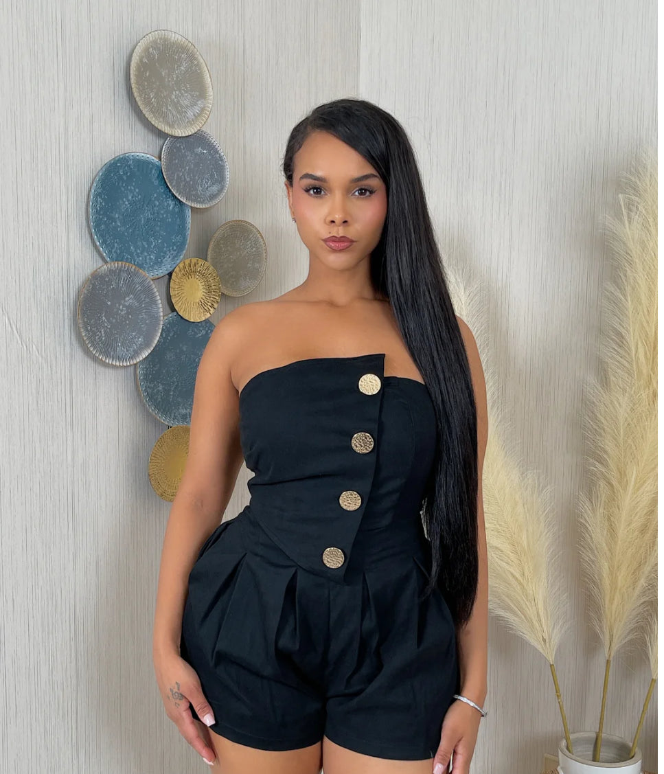 Limited Access Buttoned Romper