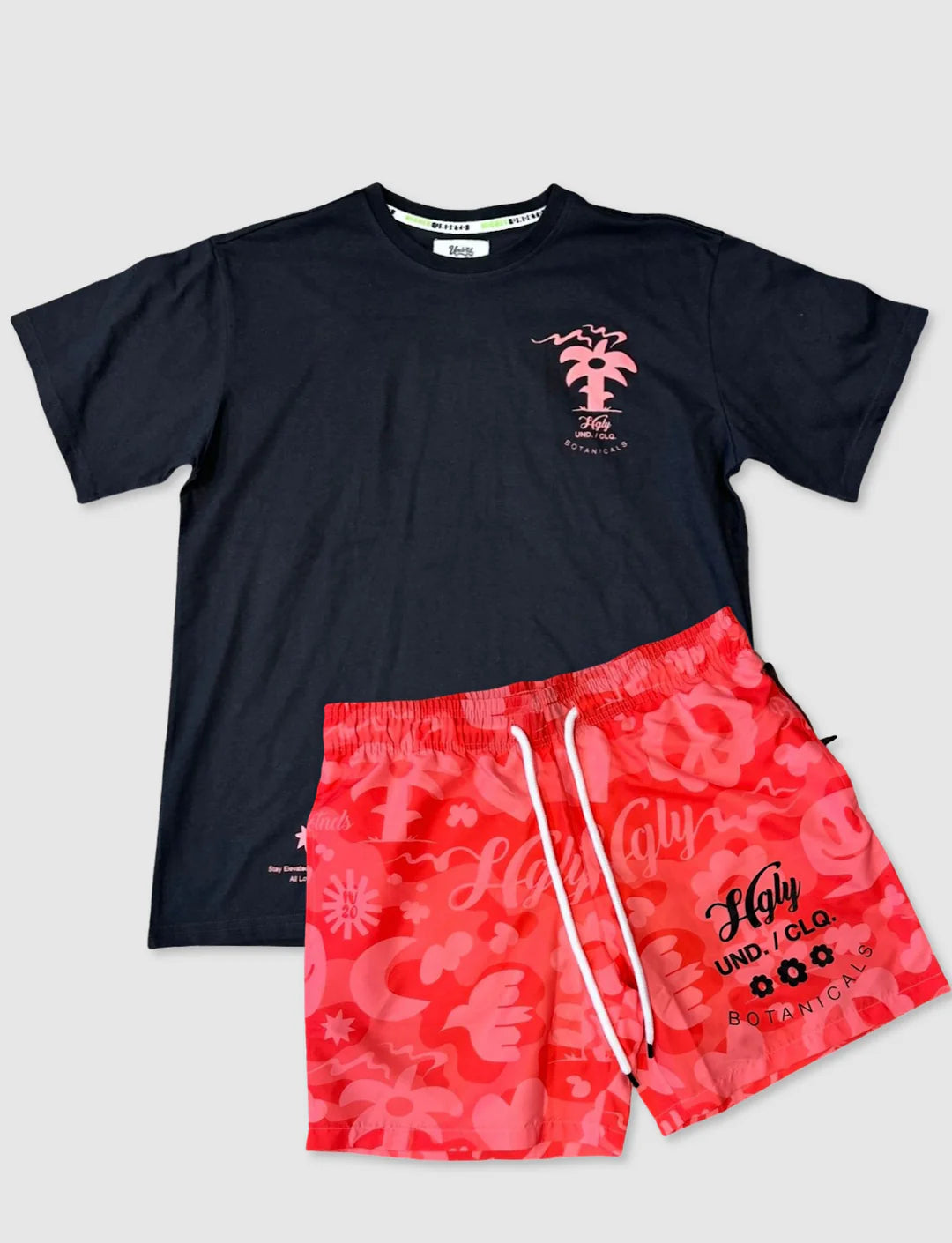 Botanical Printed Shorts Set