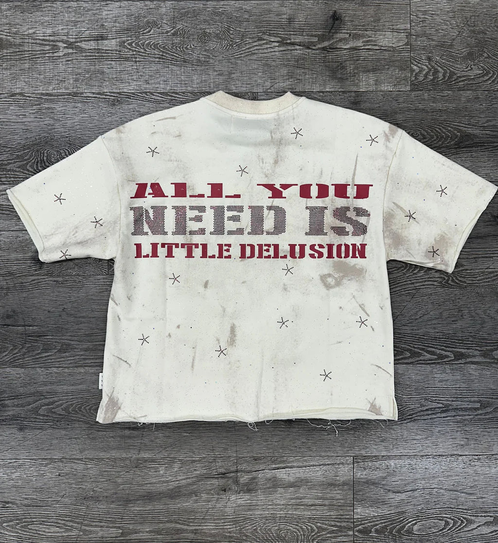 Delusion Graphic Cropped Tee