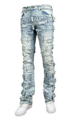 Damon Belted Stack Jeans