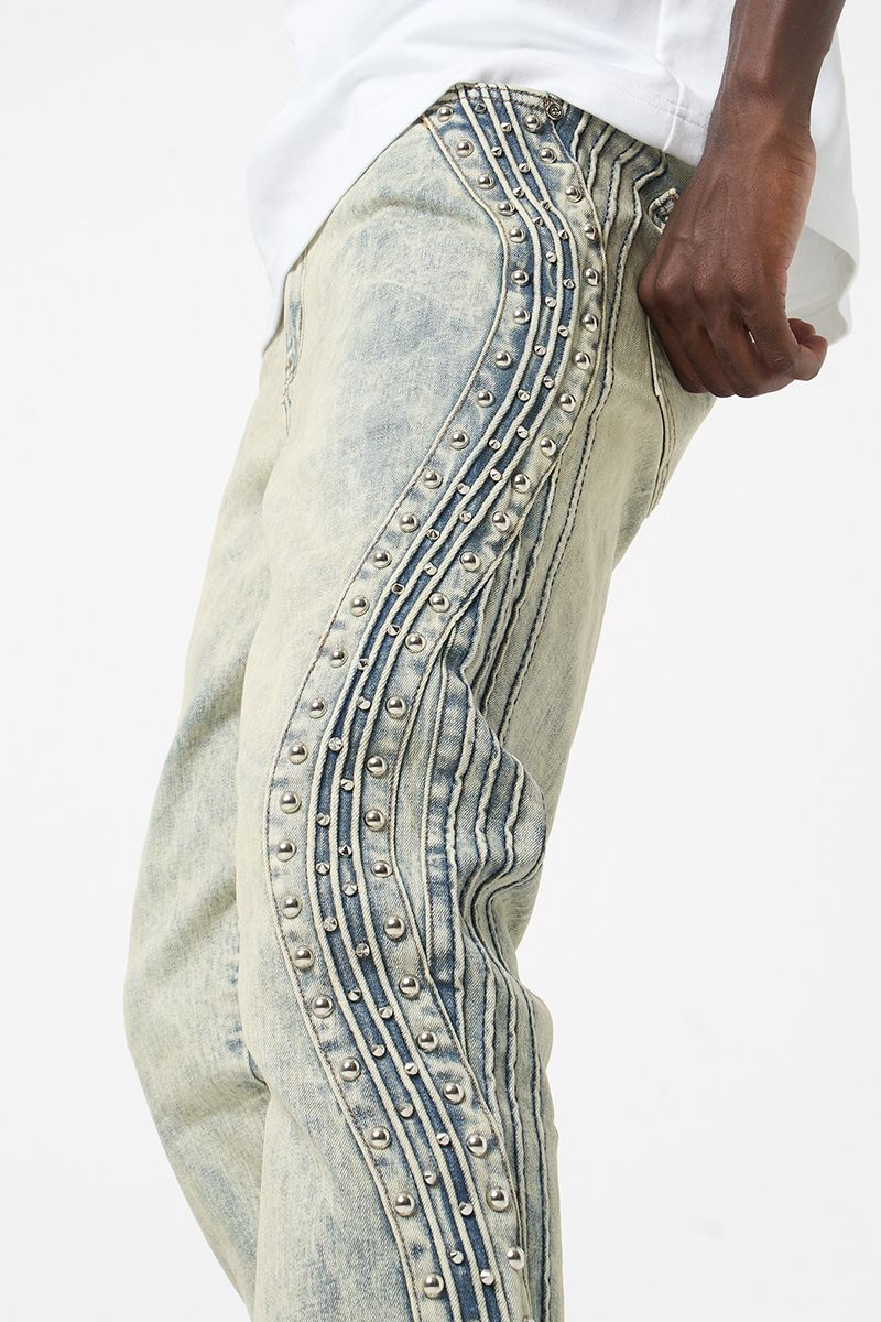 Outstanding Embroidered Side Detail Jeans