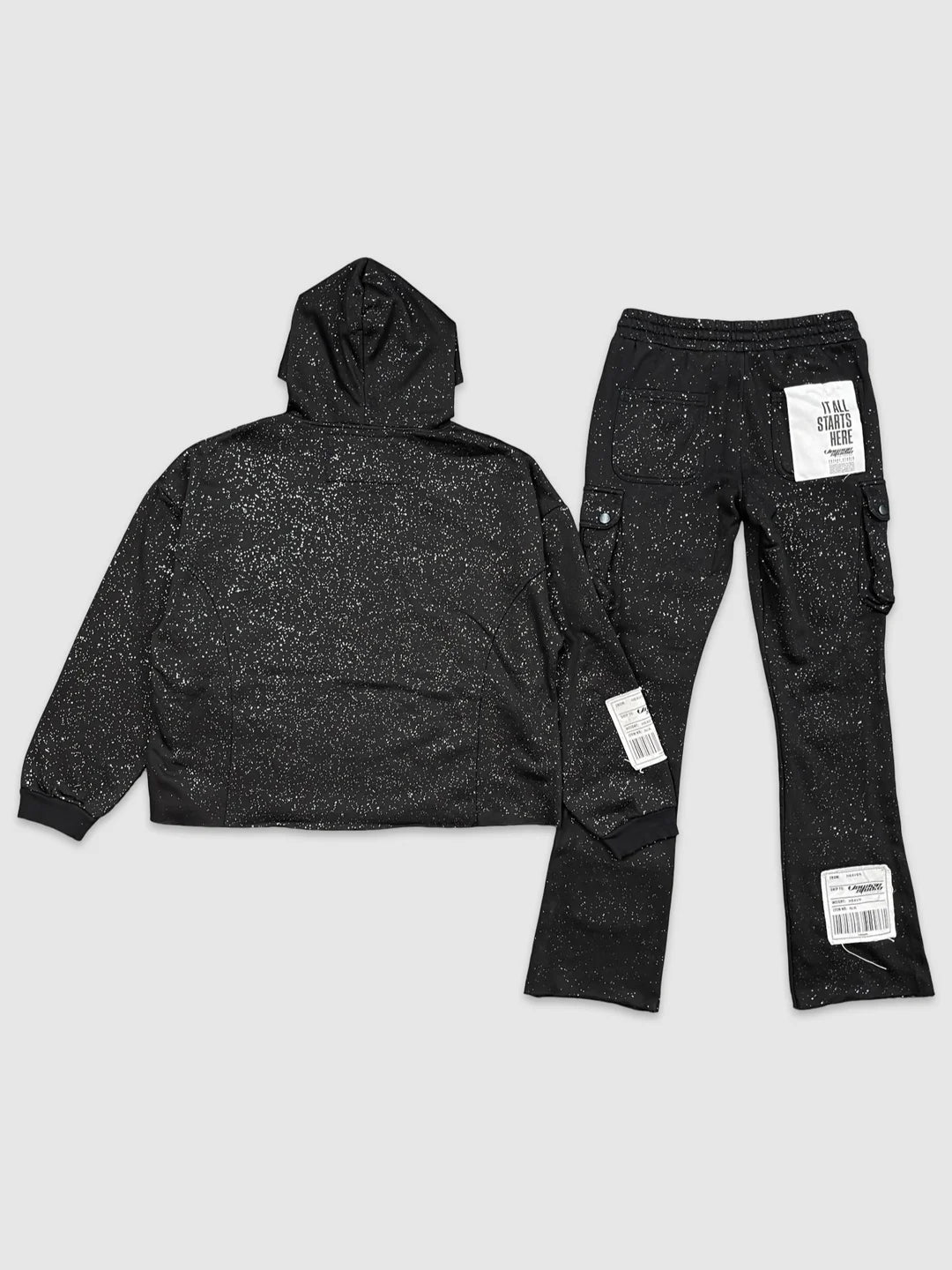 God Bless The Real Crop Hoodie Set