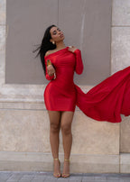 Eye Candy One Shoulder Mini Dress